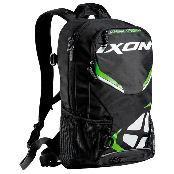 Motorrad-Rucksack Ixon R-Tension 23 Black White Green Motorrad-Rucksack Ixon R-Tension 23 Black White Green