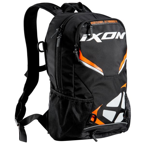 Motorrad-Rucksack Ixon R-Tension 23 Black White Orange Motorrad-Rucksack Ixon R-Tension 23 Black White Orange