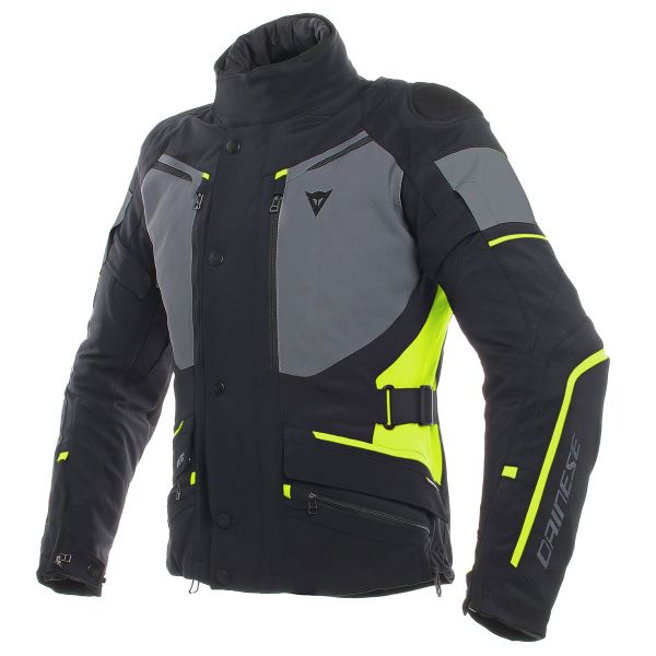 Motorradweste Dainese Carve Master 2 Gore-Tex Black Ebony Fluo Yellow