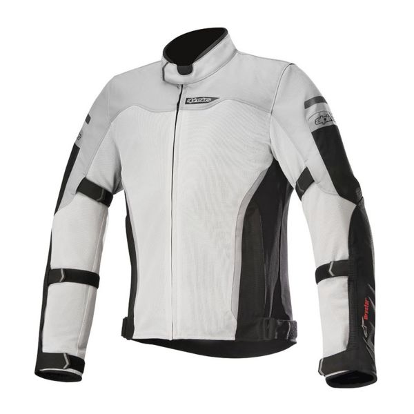 Motorradjacke Alpinestars Leonis Drystar Air Black Light Gray