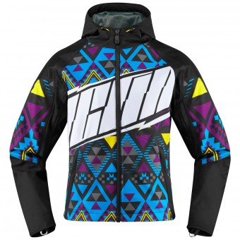 Motorradjacke ICON Merc Georacer Woman Black