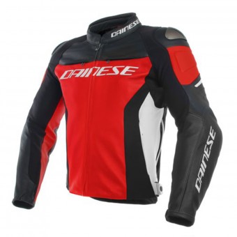 Motorradjacke Dainese Racing 3 Red Black White