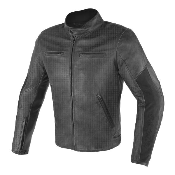 Motorradjacke Dainese Stripes D1 Perforated Black