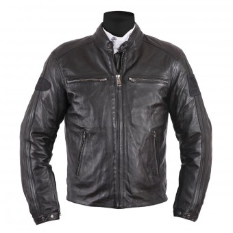 Motorradjacke Helstons Ace Leather Rag Full Black