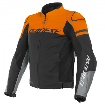 Motorradjacke Dainese Agile Matt Black Orange Charcoal Grey