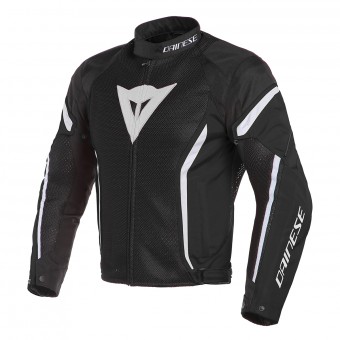 Motorradjacke Dainese Air Crono 2 Tex Black White