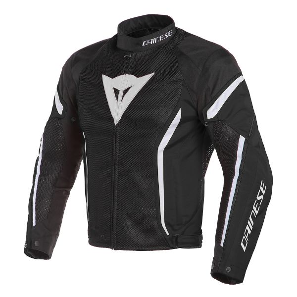 Motorradjacke Dainese Air Crono 2 Tex Black White