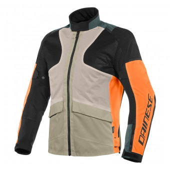 Motorradweste Dainese Air Tourer Frost Grey Flame Orange Black