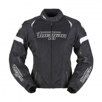 Motorradjacke Furygan Ambra Vented Lady 3in1 Black White
