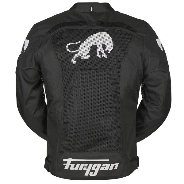 Furygan Atom Vented Black White