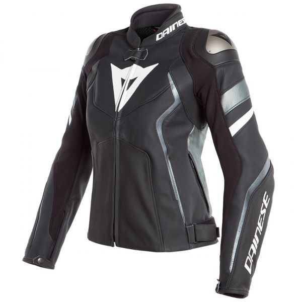 Motorradjacke Dainese Avro 4 Lady Black Matt Anthracite White