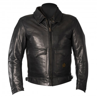 Motorradjacke Helstons Bill Leather Black
