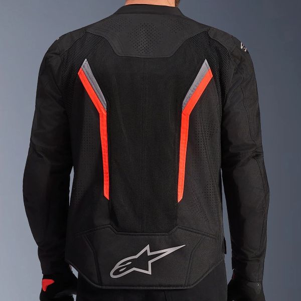 Alpinestars Ast V3 Air Black Dark Gray Red Fluo
