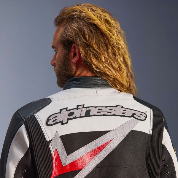 Alpinestars Axton Black Off White Bright Red