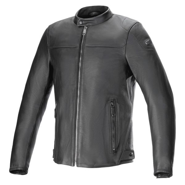 Motorradjacke Alpinestars Blacktrack Leather Black Black