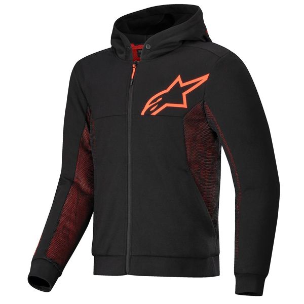 Motorradjacke Alpinestars Chrome Air Sport Sport Black Red Fluo Motorradjacke Alpinestars Chrome Air Sport Sport Black Red Fluo