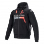 Motorradjacke Alpinestars Chrome Ignition Hoodie Back Red Fluo