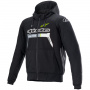 Motorradjacke Alpinestars Chrome Ignition Hoodie Back Yellow Fluo