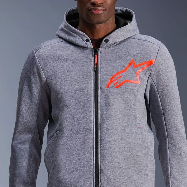 Alpinestars Chrome V2 Sport Sport Gray Heather Red Fluo