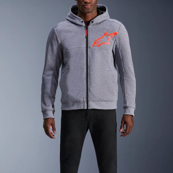 Alpinestars Chrome V2 Sport Sport Gray Heather Red Fluo