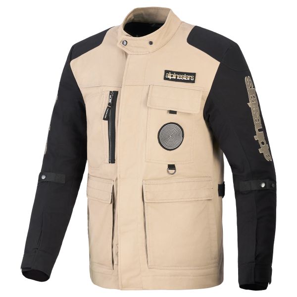 Motorradjacke Alpinestars Dice Aluminium Black