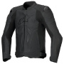 Motorradjacke Alpinestars Dusk Airflow Leather Black Black