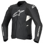 Motorradjacke Alpinestars Dusk Airflow Leather Black White