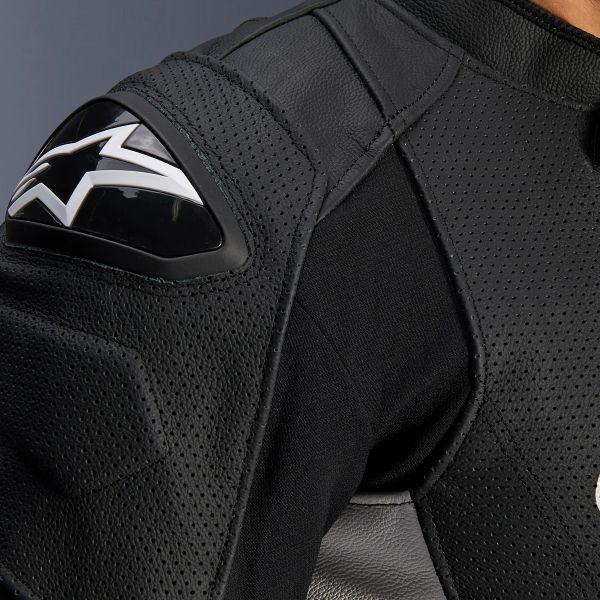 Alpinestars Dusk Airflow Leather Black White