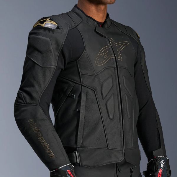 Alpinestars Dusk Leather Black Laser