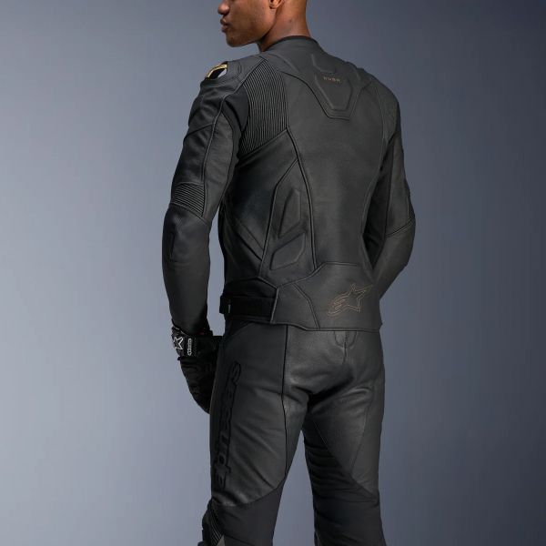 Alpinestars Dusk Leather Black Laser