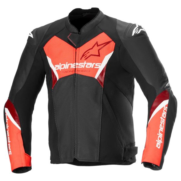 Motorradjacke Alpinestars Faster V3 Airflow Black Red Fluo Motorradjacke Alpinestars Faster V3 Airflow Black Red Fluo