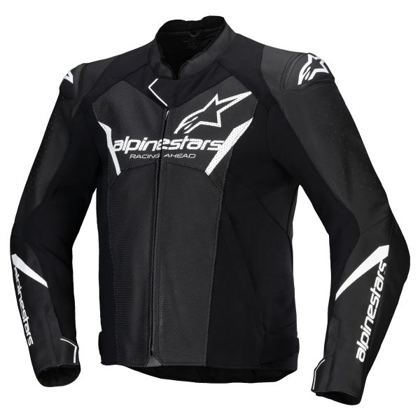Motorradjacke Alpinestars Faster V3 Airflow Black White Motorradjacke Alpinestars Faster V3 Airflow Black White