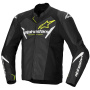 Motorradjacke Alpinestars Faster V3 Airflow Black White Yellow Fluo
