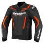 Motorradjacke Alpinestars GP Force V2 Leather Airflow Black Red Fluo