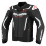 Motorradjacke Alpinestars GP Force V2 Leather Airflow Black White