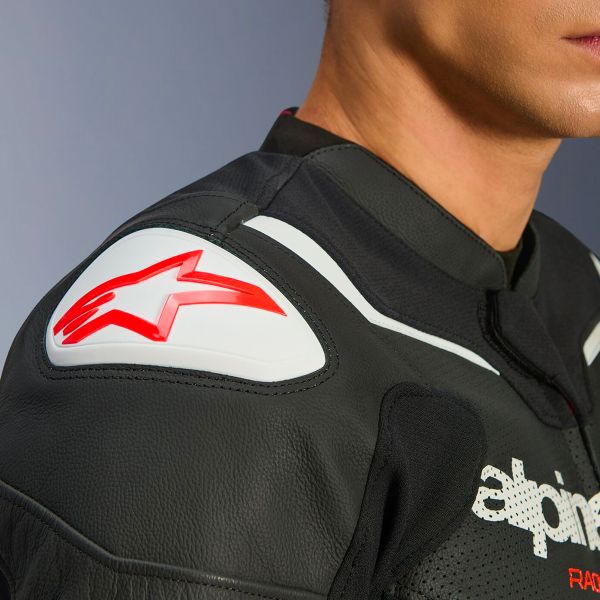 Alpinestars GP Force V2 Leather Airflow Black White