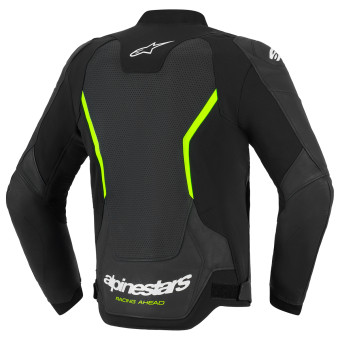 Alpinestars GP Force V2 Leather Airflow Black Yellow Fluo