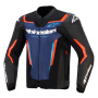 Motorradjacke Alpinestars GP Force V2 Leather Black Blue Red Fluo