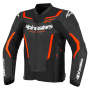 Motorradjacke Alpinestars GP Force V2 Leather Black Red Fluo