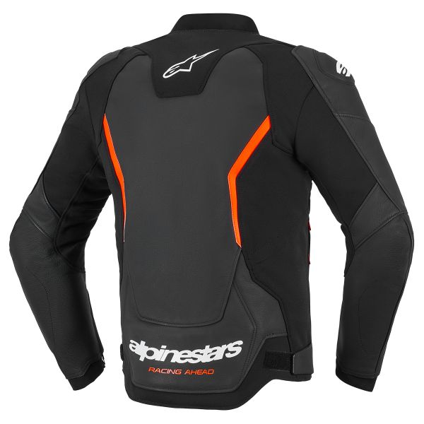 Alpinestars GP Force V2 Leather Black Red Fluo