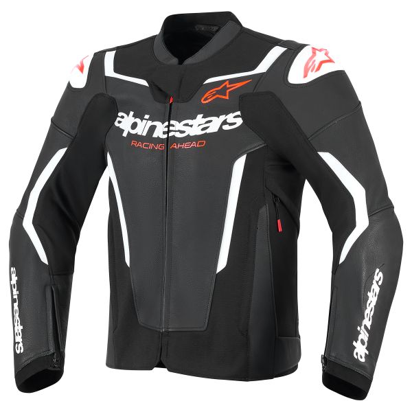 Motorradjacke Alpinestars GP Force V2 Leather Black White