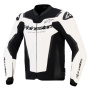 Motorradjacke Alpinestars GP Force V2 Leather White Black