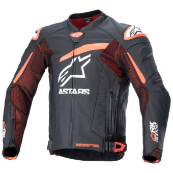 Motorradjacke Alpinestars GP Plus R V4 Rideknit Black Red Fluo White