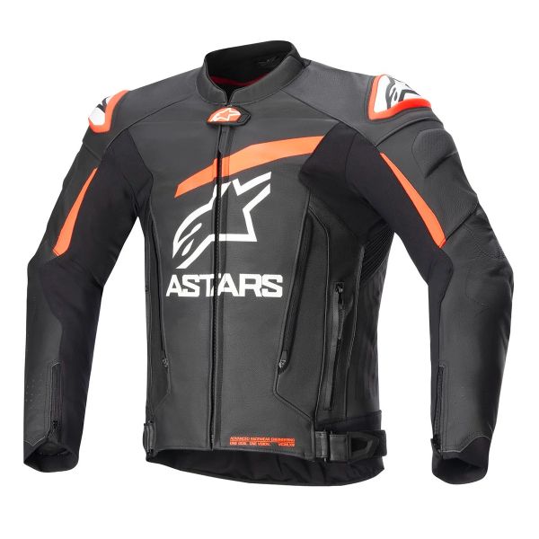 Motorradjacke Alpinestars GP Plus V4 Black Red Fluo White Motorradjacke Alpinestars GP Plus V4 Black Red Fluo White