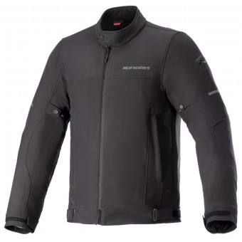 Motorradjacke Alpinestars Husker Waterproof Black Black