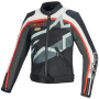 Motorradjacke Alpinestars Idles Off White Flame Red Black