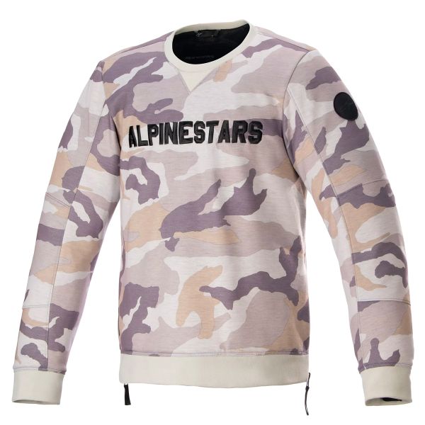 Motorradjacke Alpinestars Legit Crew Fleece Light Grey Camo Motorradjacke Alpinestars Legit Crew Fleece Light Grey Camo