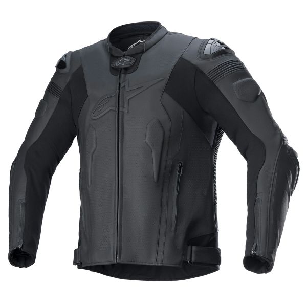 Motorradjacke Alpinestars Missile V2 Airflow Leather Black Black