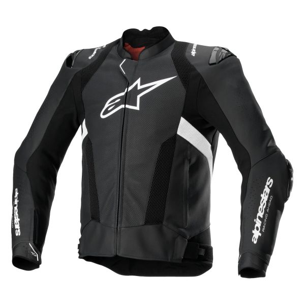 Motorradjacke Alpinestars Missile V3 Airflow Black White Motorradjacke Alpinestars Missile V3 Airflow Black White