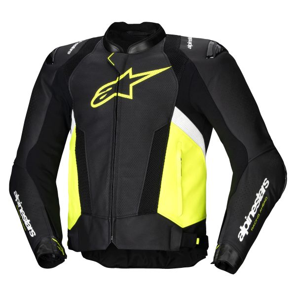 Motorradjacke Alpinestars Missile V3 Airflow Black Yellow Fluo White Motorradjacke Alpinestars Missile V3 Airflow Black Yellow Fluo White